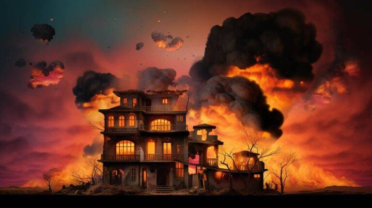 Dream of house on fire Islam